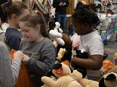 Students receiving Battle Dogs